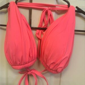 LA Blanca Bikini Swim Top Bright Coral size 10 never. Worn.  New condition